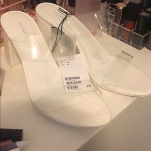 White and Clear H&M Women’s Shoes